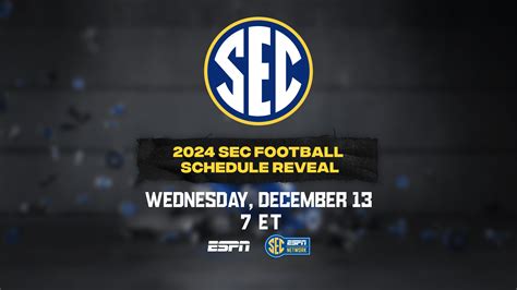 sec football schedule|2024 sec football schedule release date.